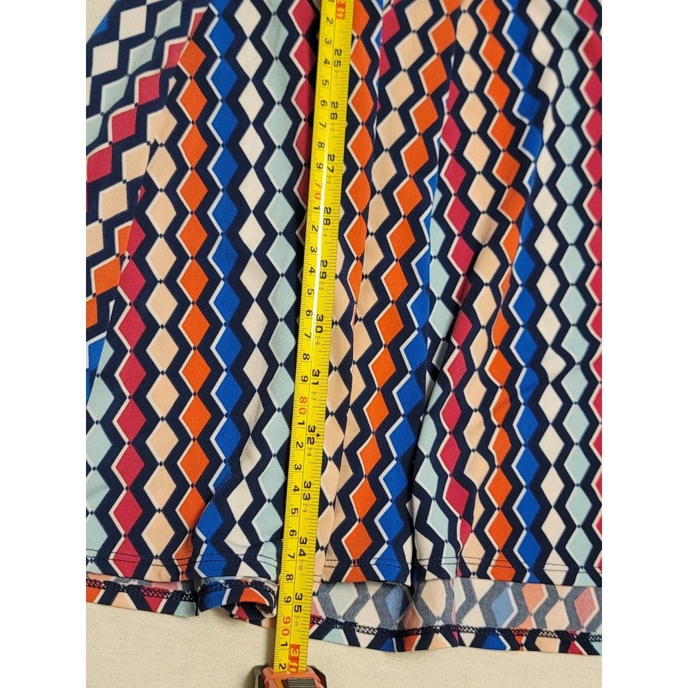 Danny & Nicole Size 12 Faux Wrap Knee Length Knit Dress Church Career Travel - Picture 7 of 12